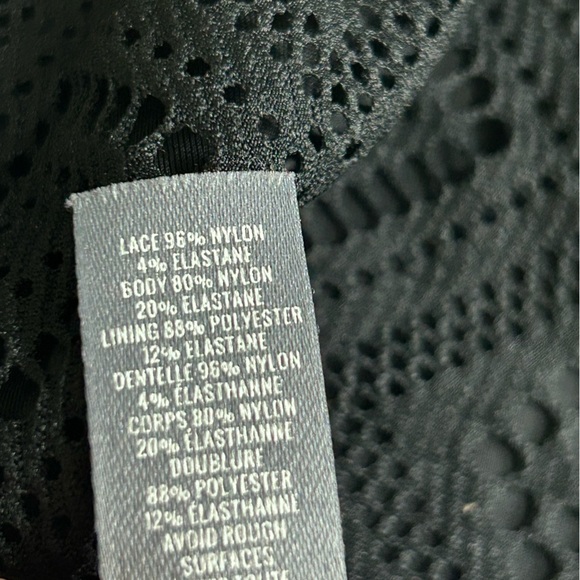 Aerie Elegant Black Lace Crochet One-Piece Swimsuit, Size S/P - Picture 8 of 8